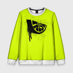 Свитшот детский Fresh lime, цвет: 3D-белый