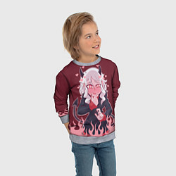Свитшот детский Красотка Модеус, цвет: 3D-меланж — фото 2
