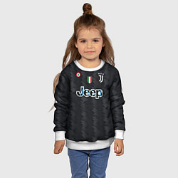 Свитшот детский Криштиану Роналду Ювентус форма 2223 гостевая, цвет: 3D-белый — фото 2