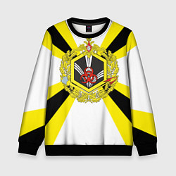 Свитшот детский РХБЗ - символика, цвет: 3D-черный