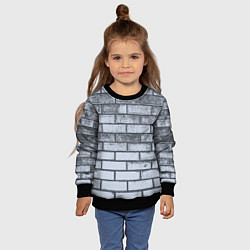 Свитшот детский Grey wall, цвет: 3D-черный — фото 2