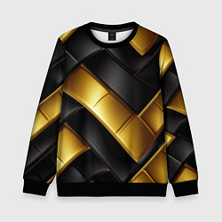 Свитшот детский Gold black luxury, цвет: 3D-черный