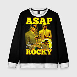 Свитшот детский Asap Rocky, rapper, цвет: 3D-белый
