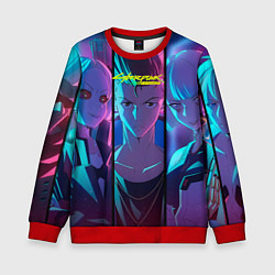 Свитшот детский Дэвид Мартинес Cyberpunk Edgerunners, цвет: 3D-красный