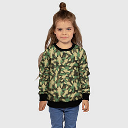 Свитшот детский Камуфляж из раков, цвет: 3D-черный — фото 2