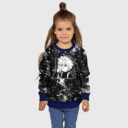 Свитшот детский Киллуа из аниме Hunter x hunter, цвет: 3D-синий — фото 2
