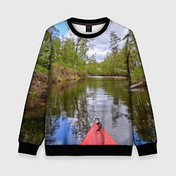 Детский свитшот Красная байдарка