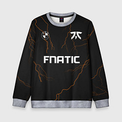 Свитшот детский Форма Fnatic молнии, цвет: 3D-меланж