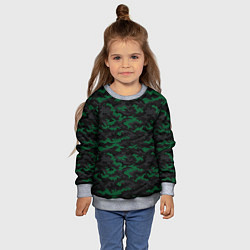 Свитшот детский Точечный камуфляжный узор Spot camouflage pattern, цвет: 3D-меланж — фото 2