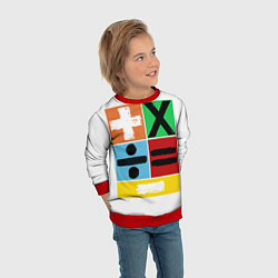 Свитшот детский Эд Ширан математическая эра, цвет: 3D-красный — фото 2