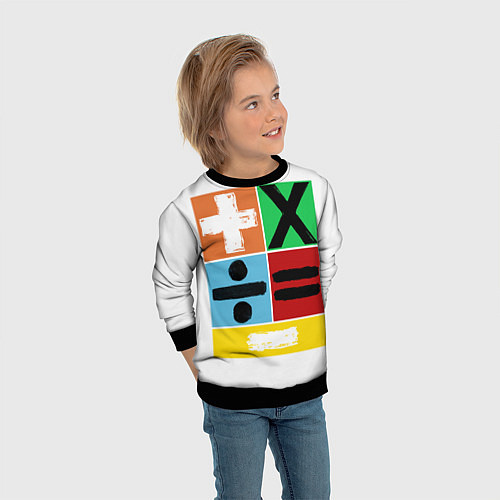 Детский свитшот Эд Ширан математическая эра / 3D-Черный – фото 3