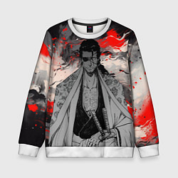Свитшот детский Самурай Сюнсуй Кьёраку - Блич, цвет: 3D-белый