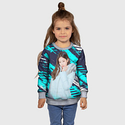 Свитшот детский Blackpink winter style, цвет: 3D-меланж — фото 2