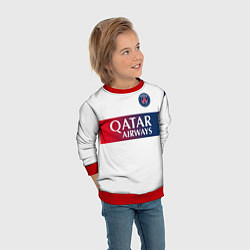 Свитшот детский Килиан Мбаппе форма ПСЖ 2324 гостевая, цвет: 3D-красный — фото 2