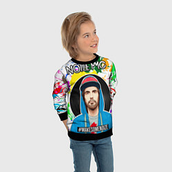Свитшот детский Нойз Мс - брызги, цвет: 3D-черный — фото 2