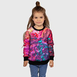 Свитшот детский Феерия жидких красок, цвет: 3D-черный — фото 2