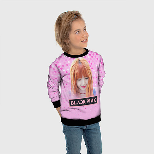 Детский свитшот Blackpink Lisa / 3D-Черный – фото 3