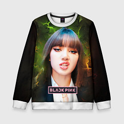 Свитшот детский Blackpink Lisa, цвет: 3D-белый