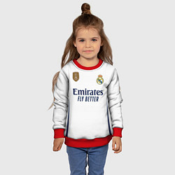 Свитшот детский Родриго Реал Мадрид форма 2324 домашняя, цвет: 3D-красный — фото 2
