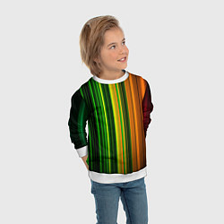 Свитшот детский Звуковой спектр, цвет: 3D-белый — фото 2