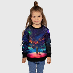 Свитшот детский Вершина мира, цвет: 3D-черный — фото 2