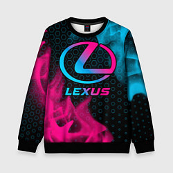 Свитшот детский Lexus - neon gradient, цвет: 3D-черный