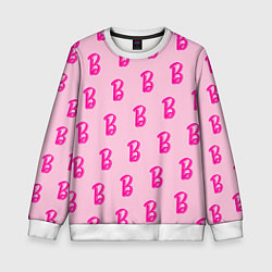 Детский свитшот Барби паттерн буква B