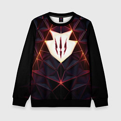 Свитшот детский The Witcher Logo Triangle, цвет: 3D-черный