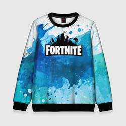 Свитшот детский Fortnite Logo Paint, цвет: 3D-черный