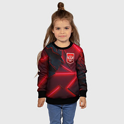 Свитшот детский Красный герб РФ, цвет: 3D-черный — фото 2
