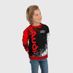 Свитшот детский Ауди - красный и белый, цвет: 3D-красный — фото 2