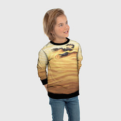 Свитшот детский Жало скорпиона, цвет: 3D-черный — фото 2