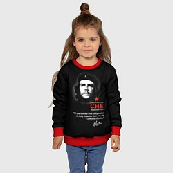 Свитшот детский Che Guevara автограф, цвет: 3D-красный — фото 2