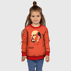 Свитшот детский СССР Ленин жив, цвет: 3D-красный — фото 2