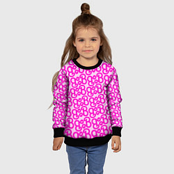 Свитшот детский Логотип Барби - буква B, цвет: 3D-черный — фото 2