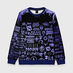 Детский свитшот Games pattern