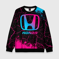 Свитшот детский Honda - neon gradient, цвет: 3D-черный