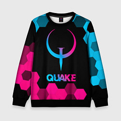 Свитшот детский Quake - neon gradient, цвет: 3D-черный