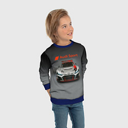 Свитшот детский Audi sport - racing car - extreme, цвет: 3D-синий — фото 2