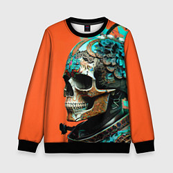 Свитшот детский Art skull - irezumi - Japan, цвет: 3D-черный