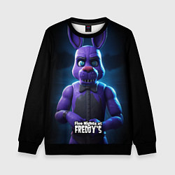 Свитшот детский Five Nights at Freddys Bonnie, цвет: 3D-черный