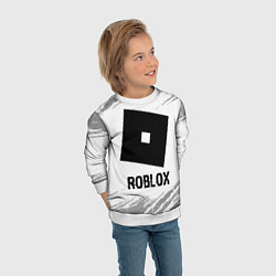 Свитшот детский Roblox glitch на светлом фоне, цвет: 3D-белый — фото 2