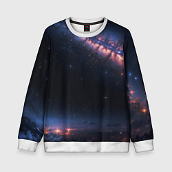 Детский свитшот Млечный путь в звездном небе