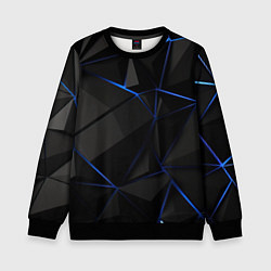 Свитшот детский Black blue style, цвет: 3D-черный