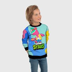 Свитшот детский Doug Brawl Stars, цвет: 3D-черный — фото 2