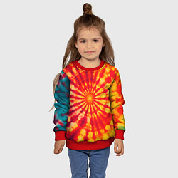 Свитшот детский Тай дай солнце, цвет: 3D-красный — фото 2