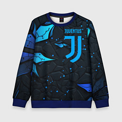 Свитшот детский Juventus abstract blue logo, цвет: 3D-синий