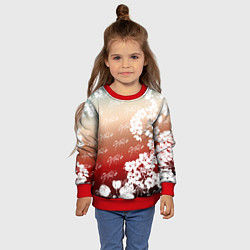 Свитшот детский Stray Kids flowers, цвет: 3D-красный — фото 2