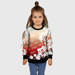 Свитшот детский Stray Kids flowers, цвет: 3D-черный — фото 2