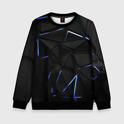 Детский свитшот Black texture neon line